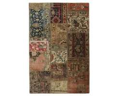 Vintage Patchwork orientalisk matta 104 x 154 cm
