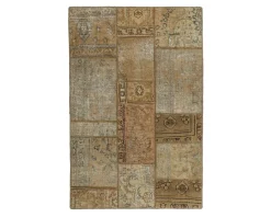 Vintage Patchwork orientalisk matta 106 x 158 cm