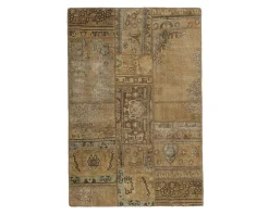 Vintage Patchwork orientalisk matta 105 x 155 cm