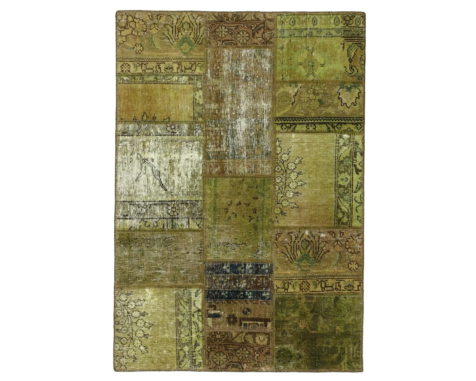 Vintage Patchwork orientalisk matta 106 x 153 cm