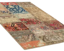 Vintage Patchwork orientalisk matta 107 x 153 cm