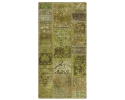 Vintage Patchwork orientalisk matta 76 x 151 cm
