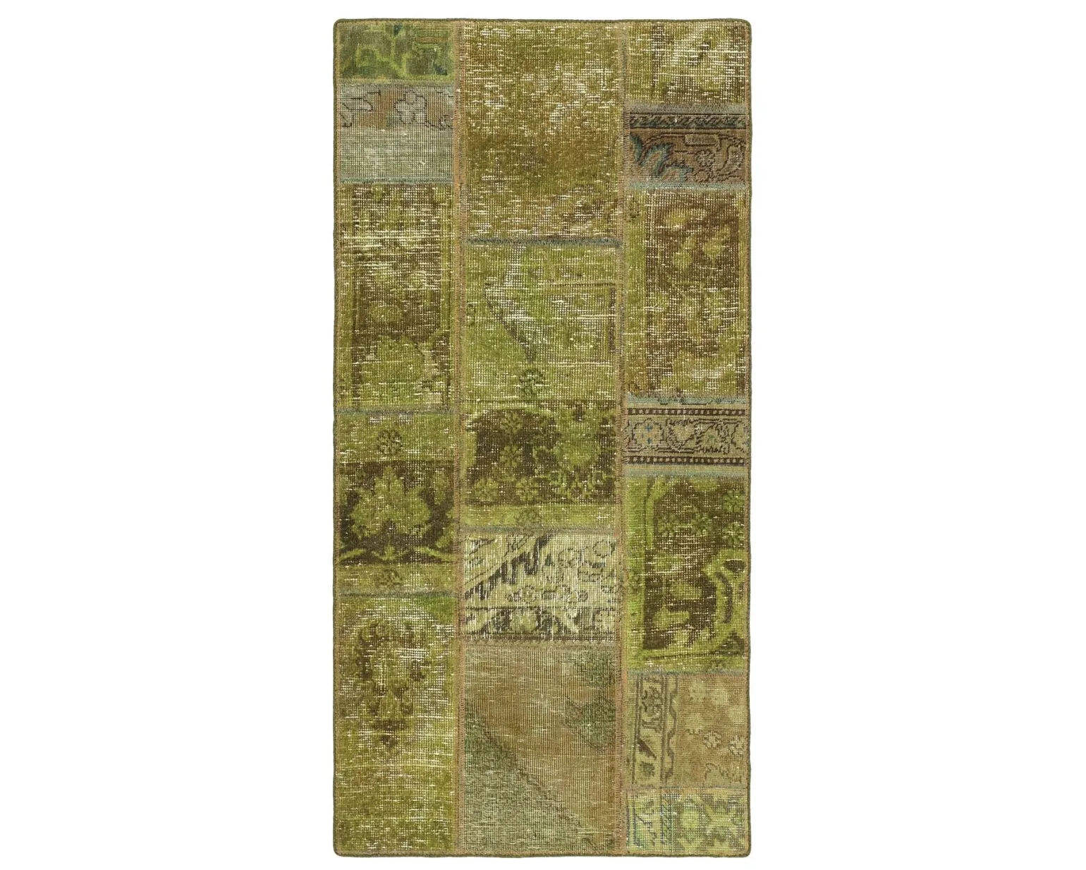 Vintage Patchwork orientalisk matta 76 x 151 cm