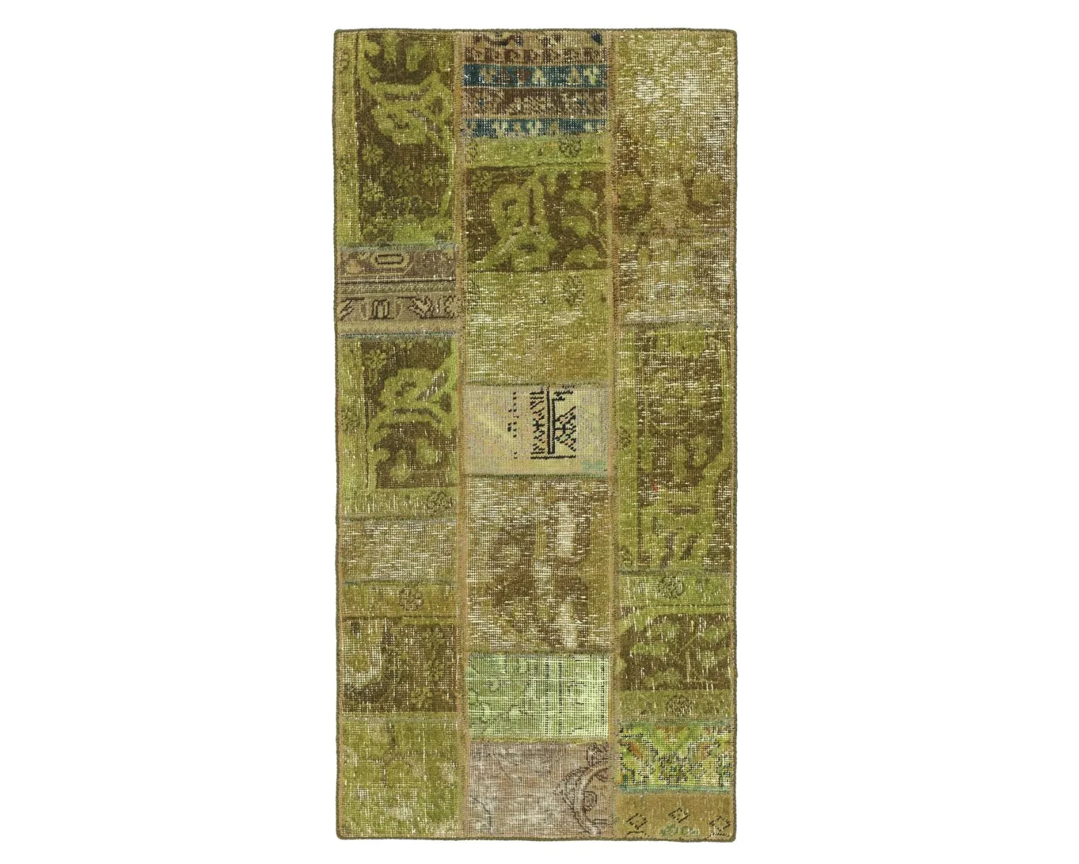 Vintage Patchwork orientalisk matta 76 x 153 cm