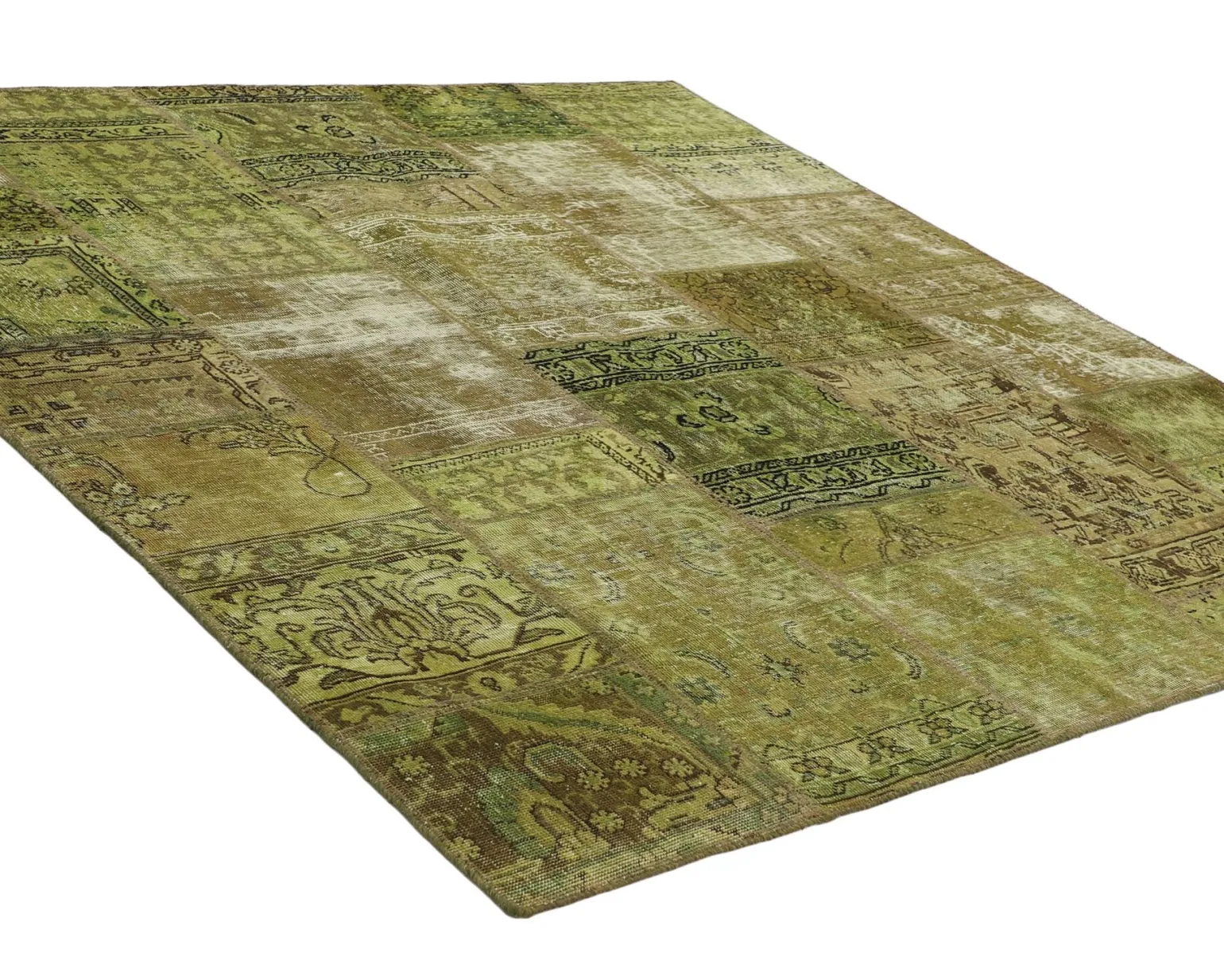 Vintage Patchwork orientalisk matta 202 x 202 cm