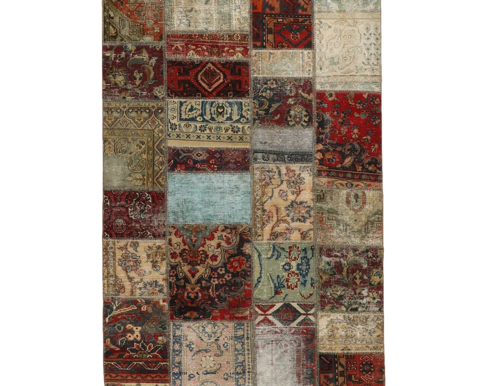 Vintage Patchwork orientalisk matta 143 x 203 cm