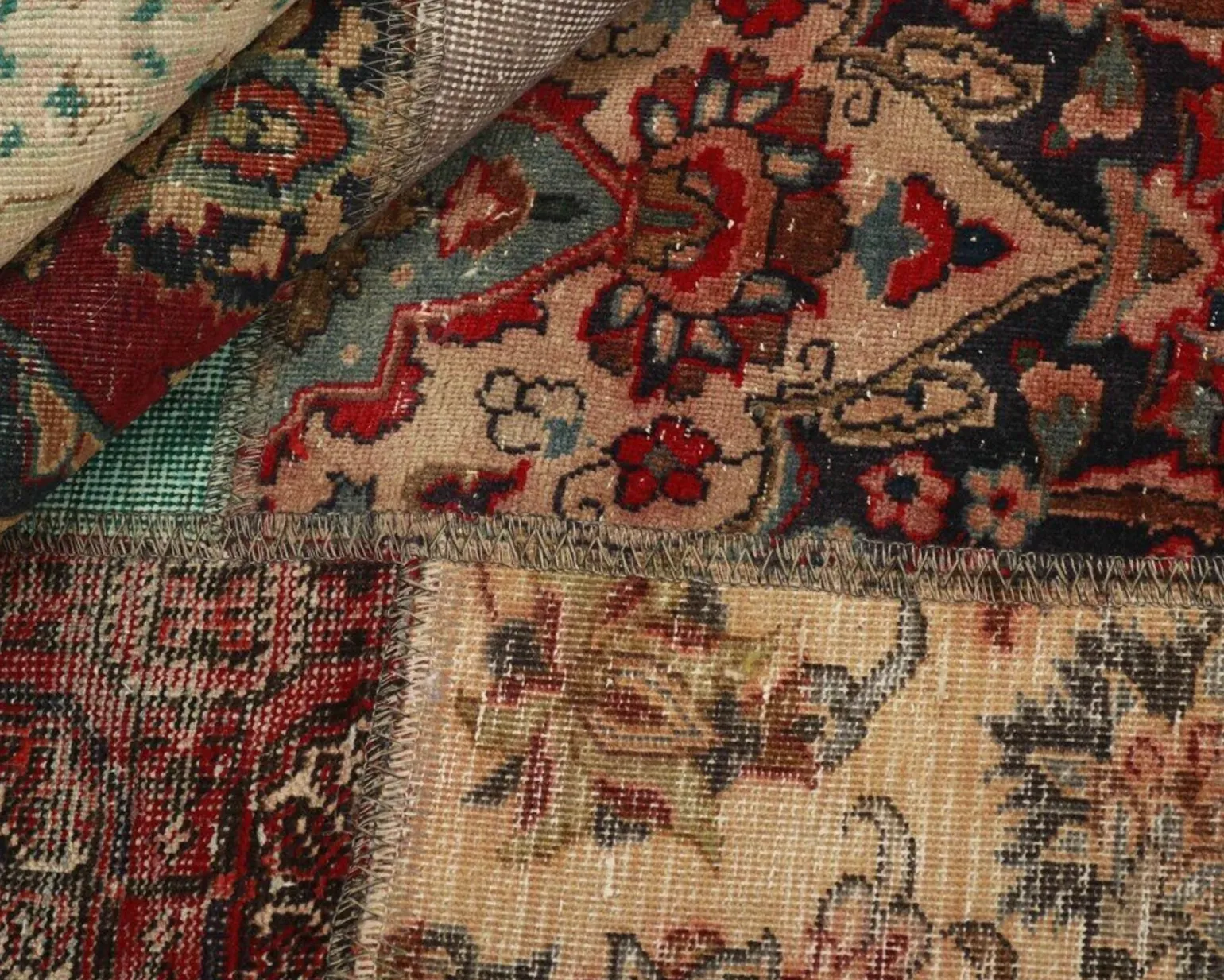 Vintage Patchwork orientalisk matta 143 x 203 cm