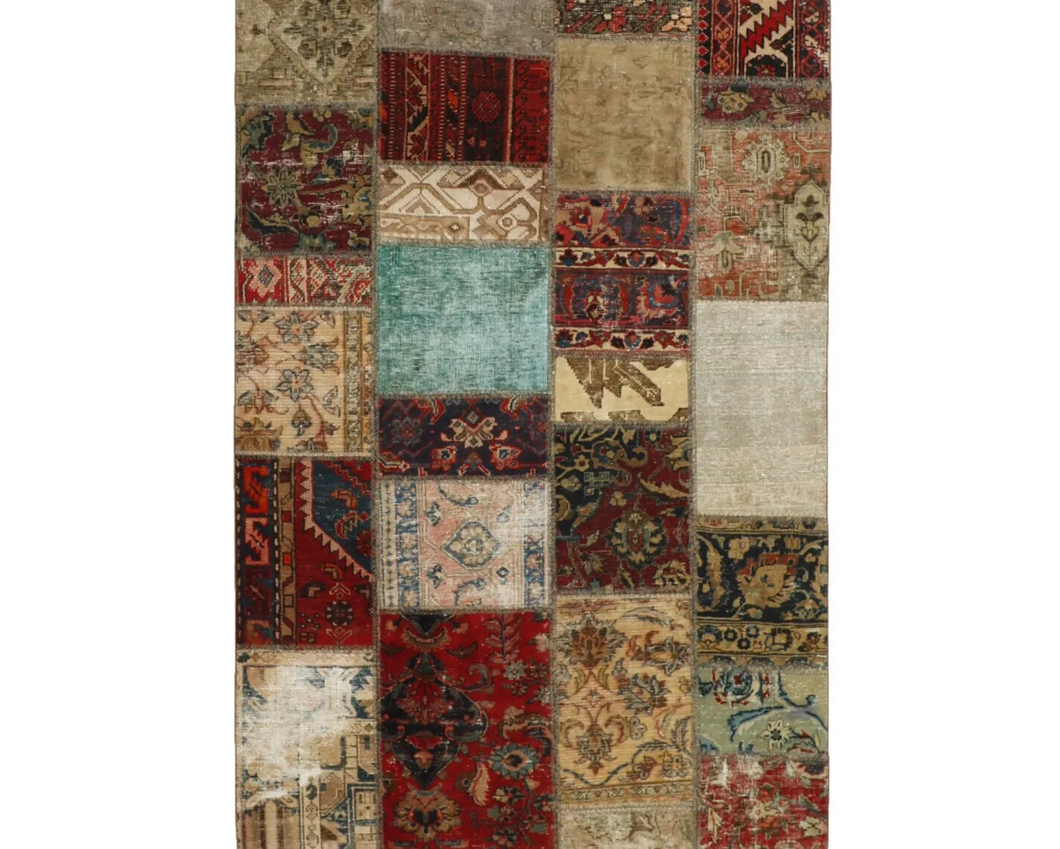 Vintage Patchwork orientalisk matta 143 x 202 cm