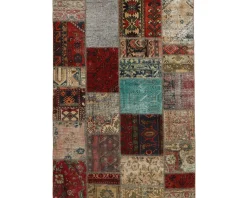 Vintage Patchwork orientalisk matta 142 x 200 cm