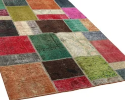 Vintage Patchwork orientalisk matta 141 x 198 cm