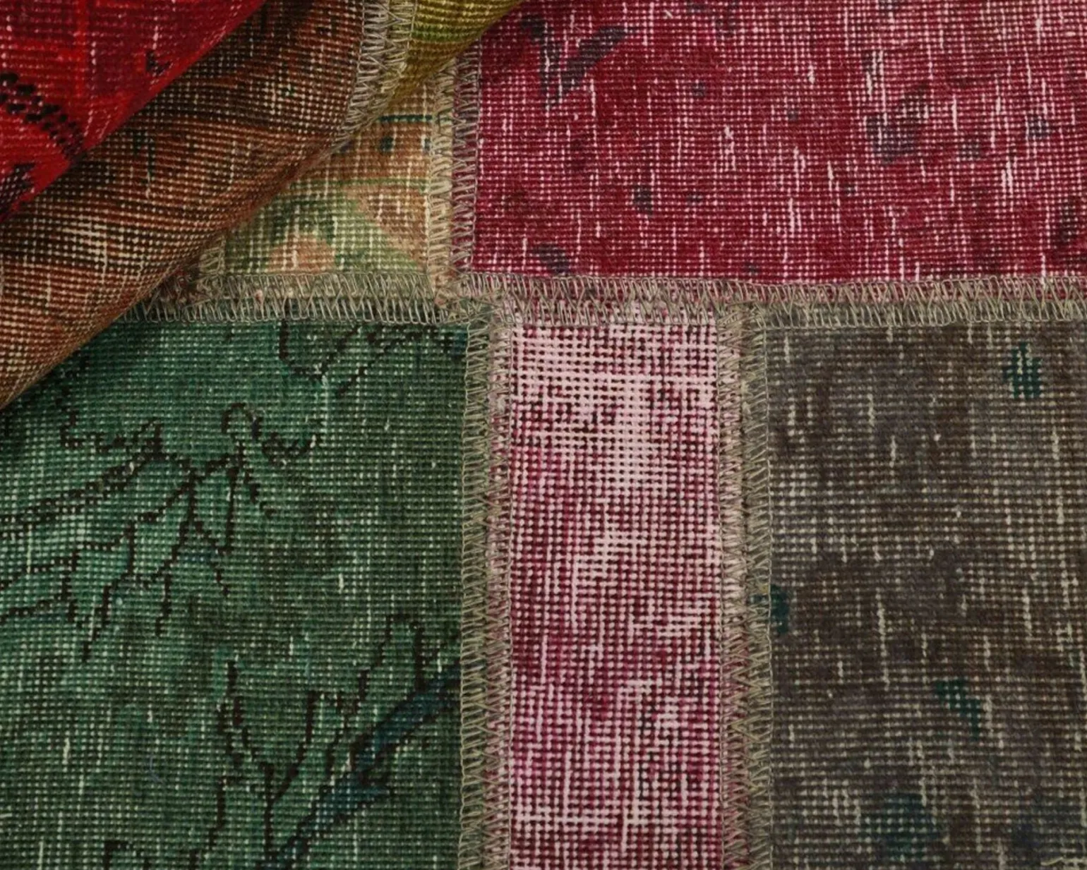 Vintage Patchwork orientalisk matta 140 x 199 cm