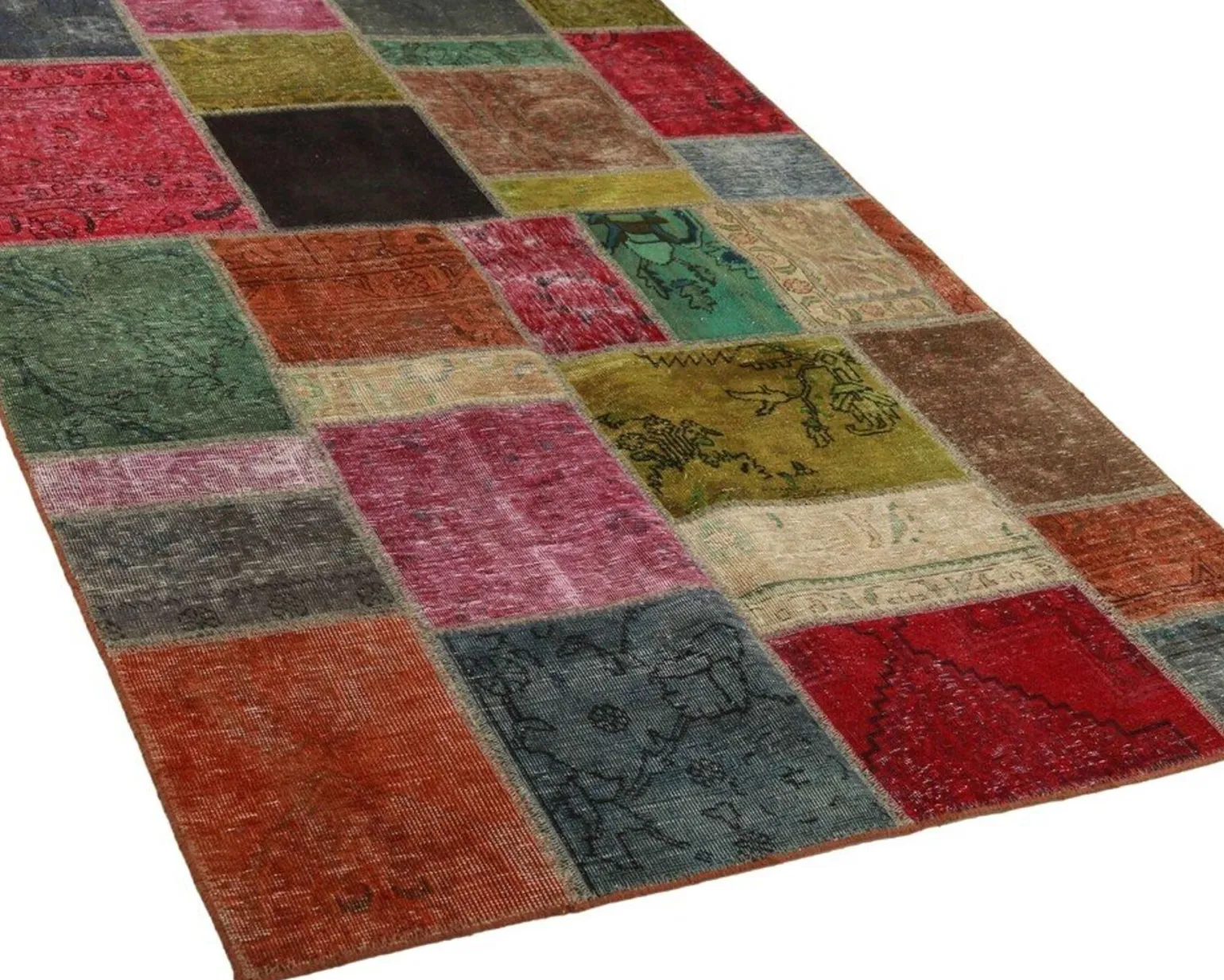 Vintage Patchwork orientalisk matta 140 x 199 cm