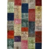 Vintage Patchwork orientalisk matta 141 x 207 cm