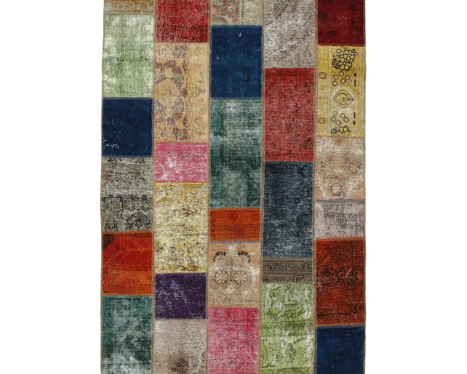 Vintage Patchwork orientalisk matta 141 x 207 cm