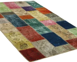 Vintage Patchwork orientalisk matta 141 x 207 cm