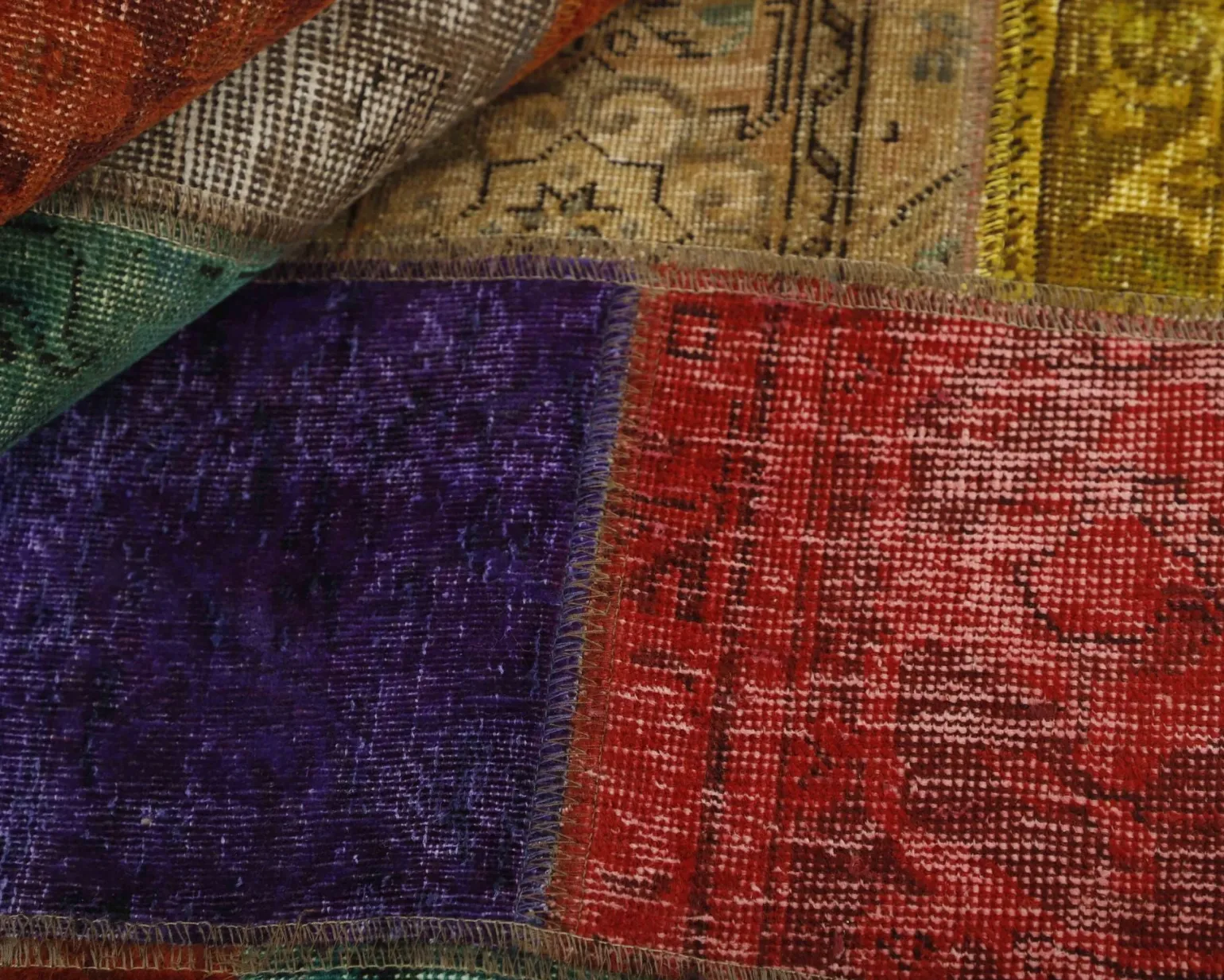 Vintage Patchwork orientalisk matta 170 x 238 cm