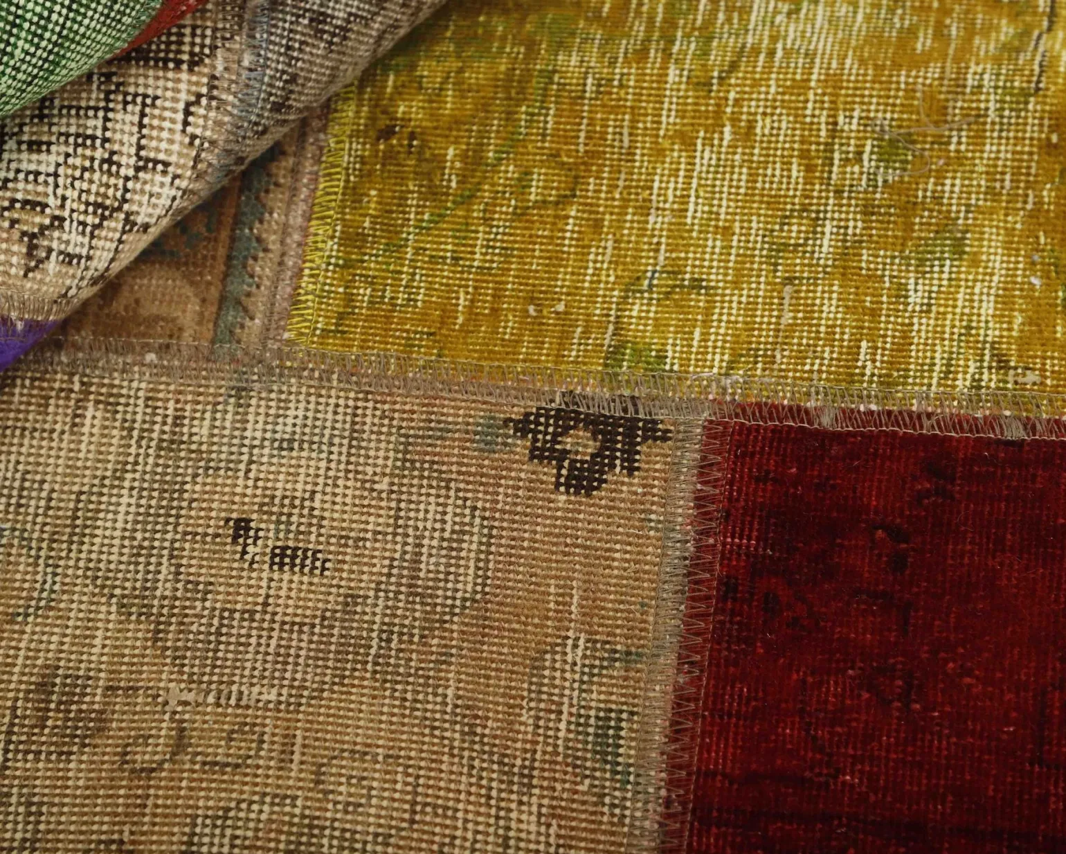 Vintage Patchwork orientalisk matta 170 x 233 cm