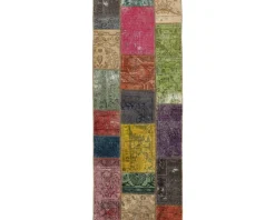 Vintage Patchwork orientalisk matta 76 x 203 cm