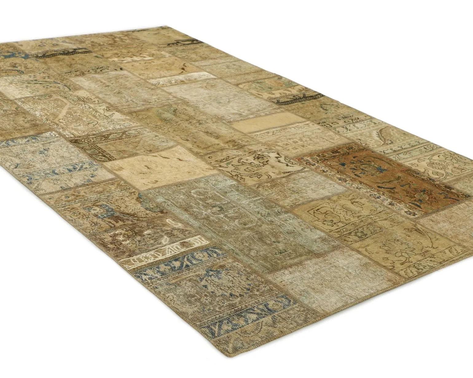 Vintage Patchwork orientalisk matta 199 x 312 cm