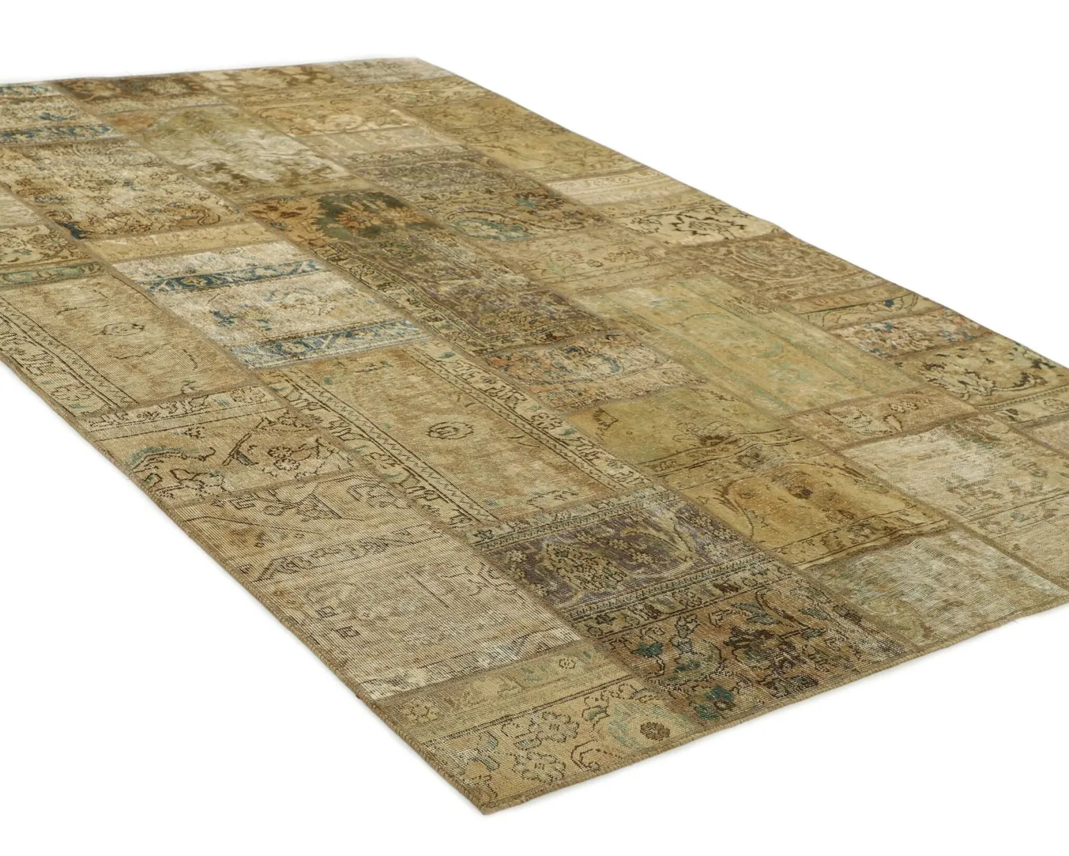 Vintage Patchwork orientalisk matta 202 x 307 cm