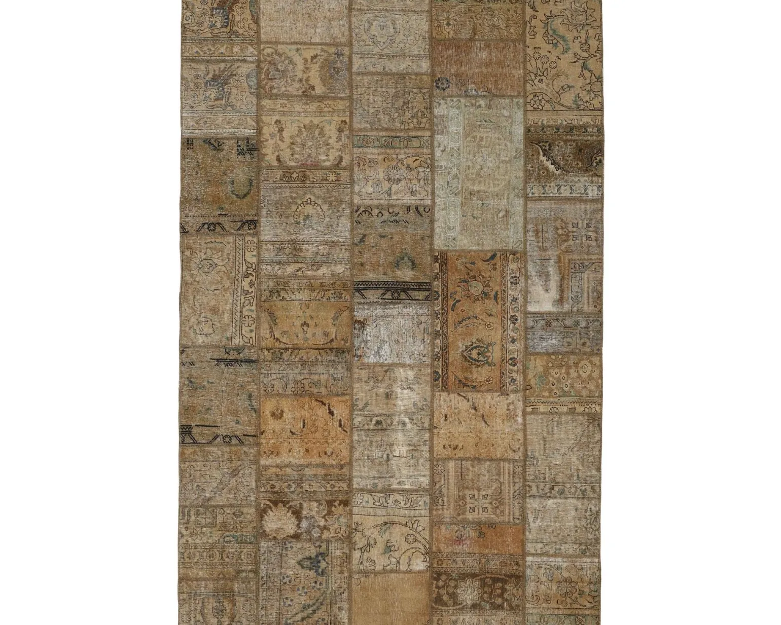Vintage Patchwork orientalisk matta 201 x 305 cm