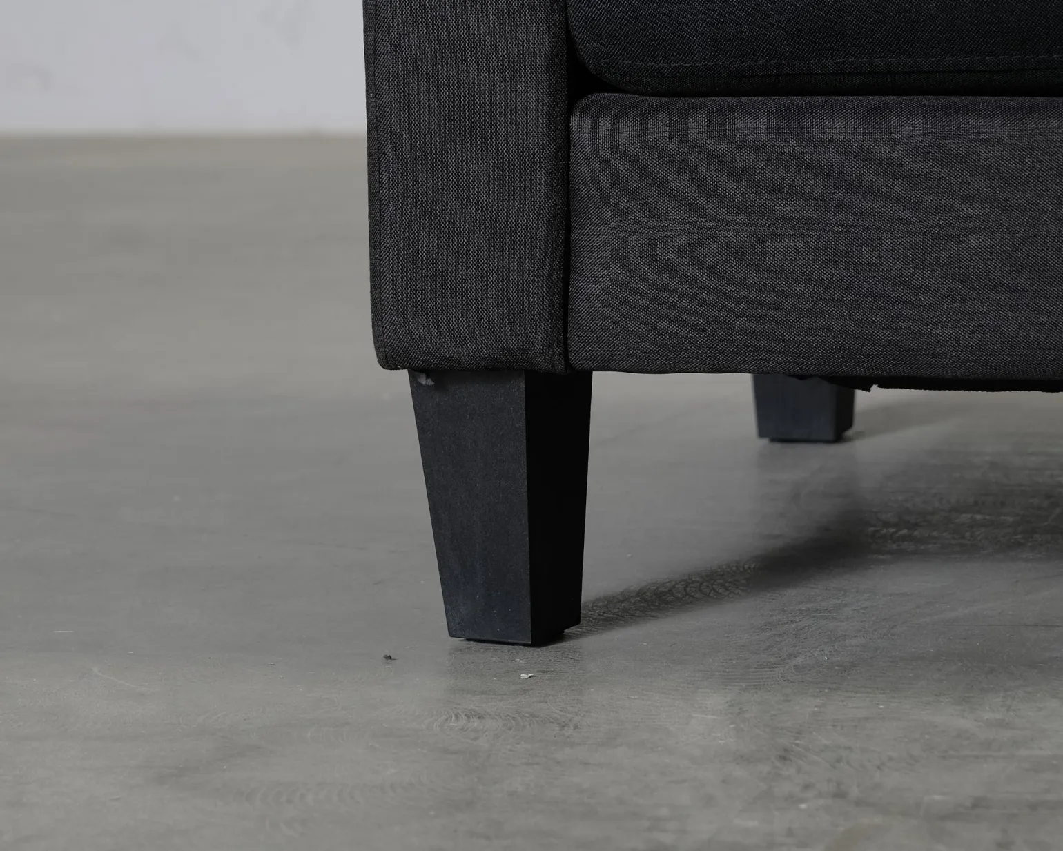 Vislanda 5-sits soffa med divan svart
