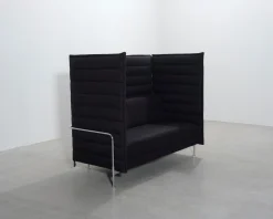 Vitra Alcove Highback 2-sits akustiksoffa svart