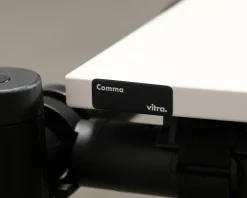 Vitra Comma bord 200 x 200 cm cm vit / svart