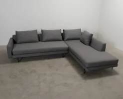 Wendelbo Edge V2 4-sits hörnsoffa grå