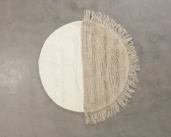 Woven Works Arc ullmatta ø 160 cm vit / beige
