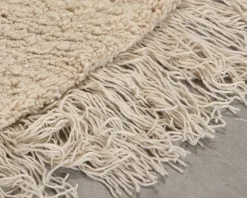 Woven Works Arc ullmatta ø 200 cm vit / beige