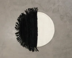 Woven Works Arc ullmatta ø 120 cm vit / svart