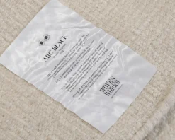 Woven Works Arc ullmatta ø 200 cm vit / svart