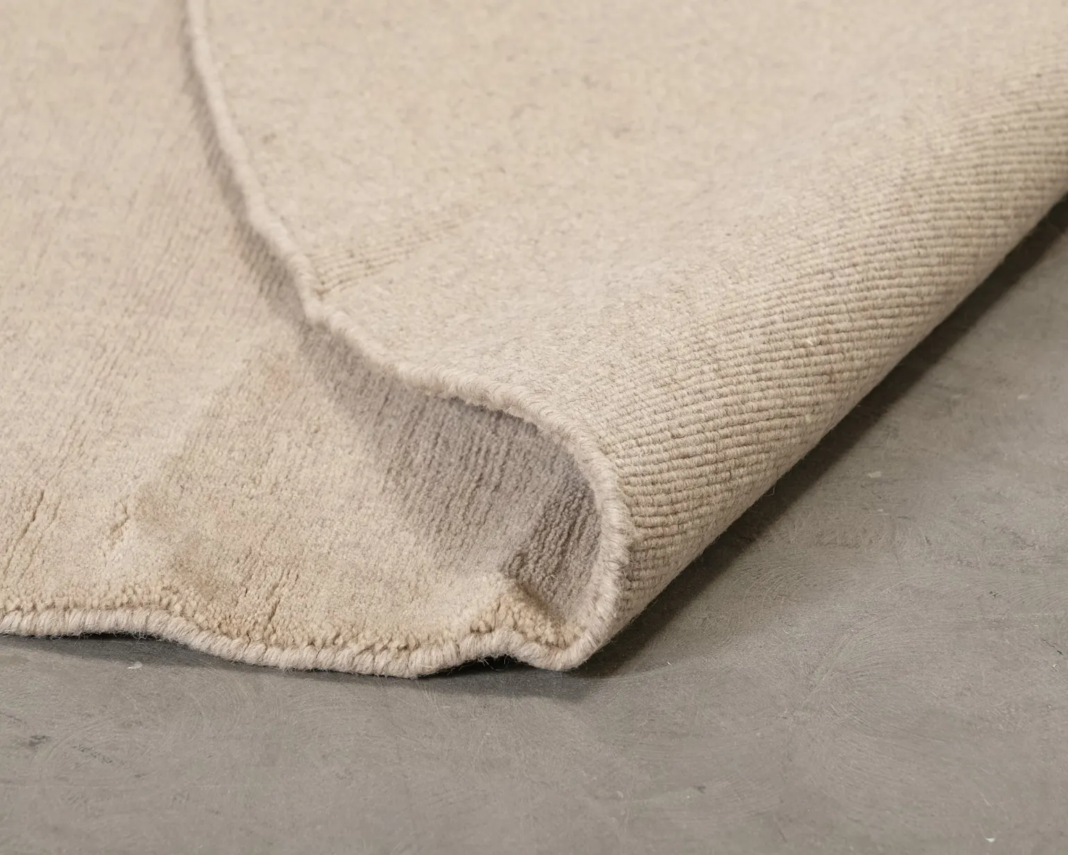 Woven Works Canvas ullmatta ø 250 cm beige