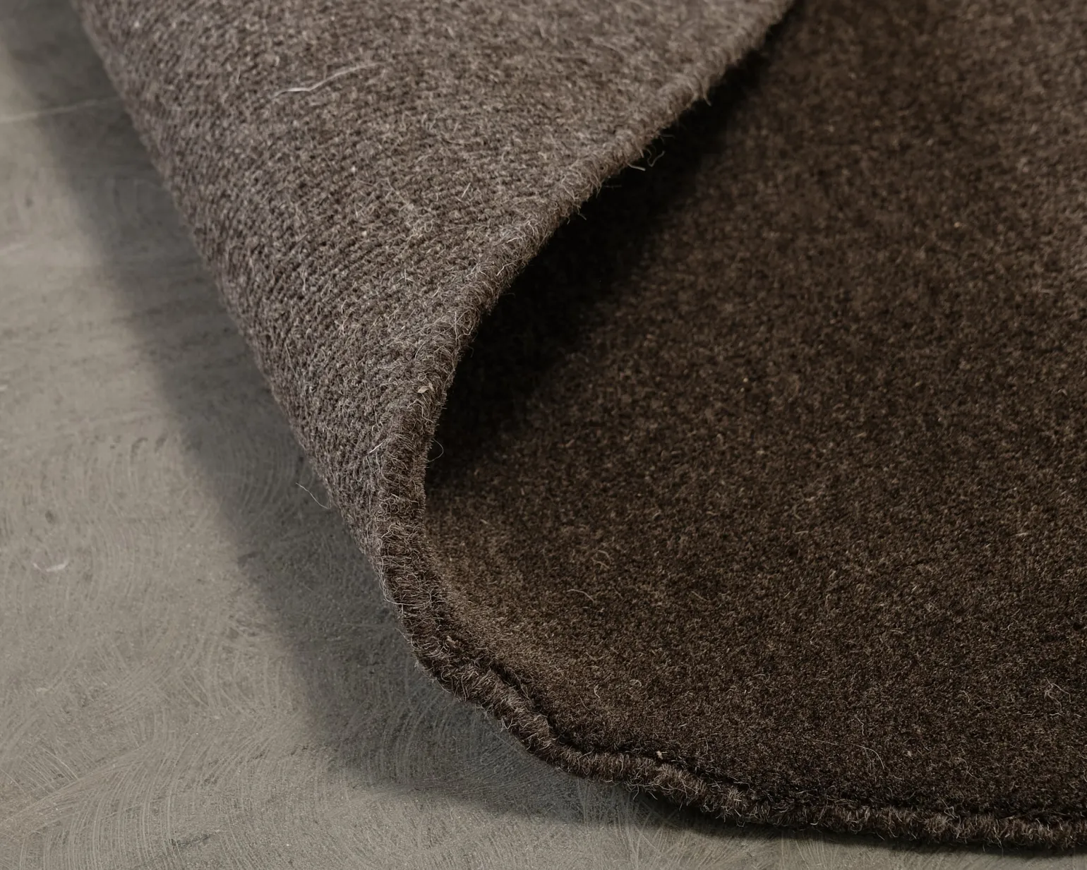 Woven Works Canvas ullmatta ø 250 cm brun